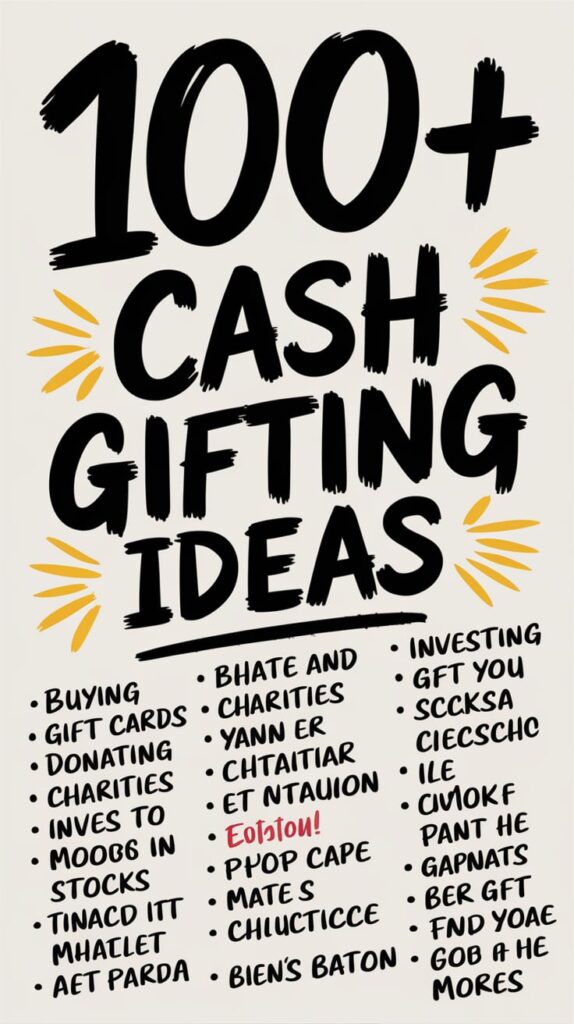 Cash Gifting Ideas