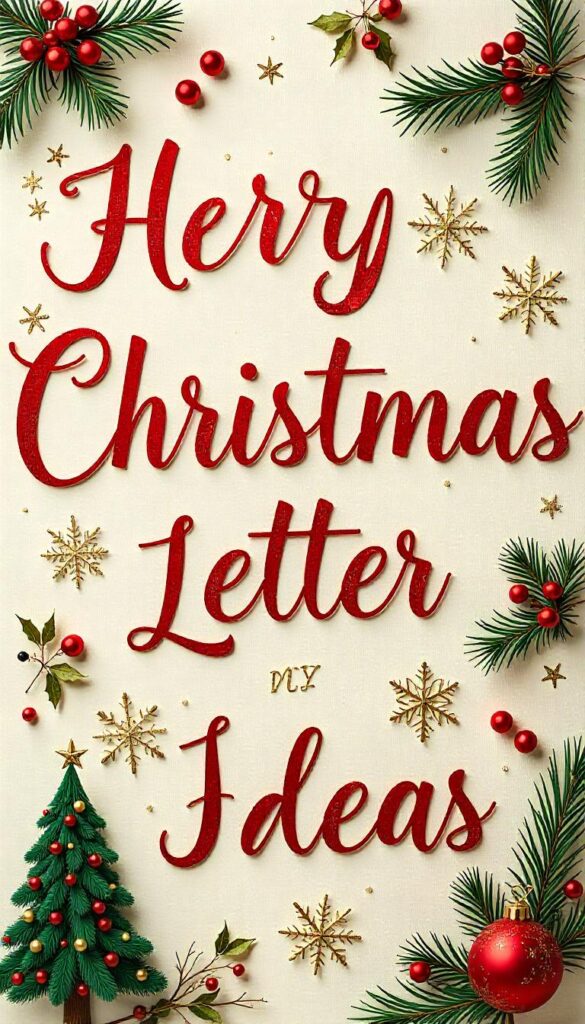 Christmas Letter Ideas