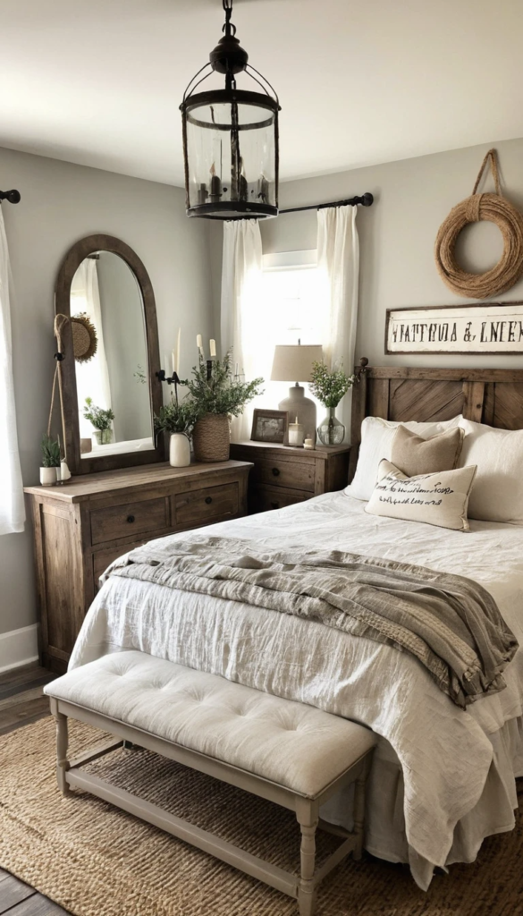 Farmhouse Bedroom Decorating Ideas