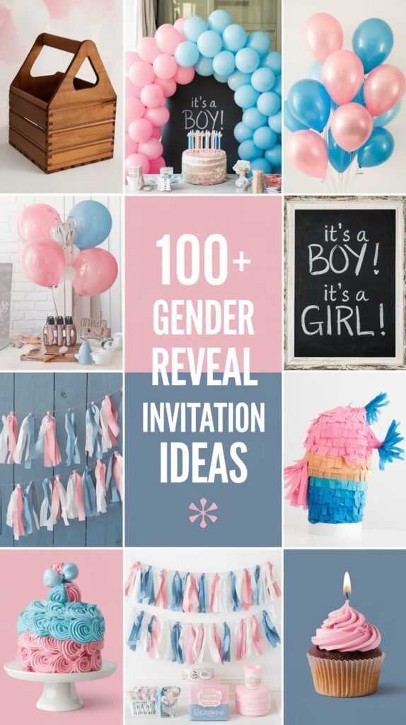 Gender Reveal Invitation Ideas