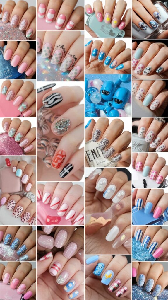 Gender Reveal Nail Ideas