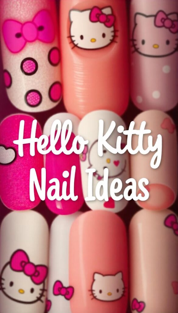 Hello Kitty Nail Ideas