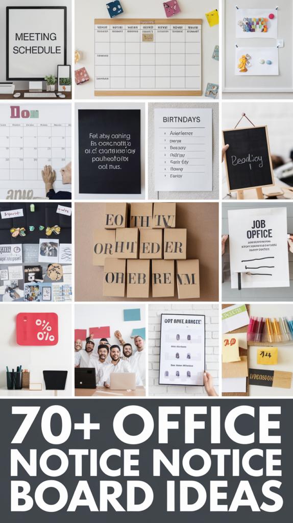 Office Notice Board Ideas