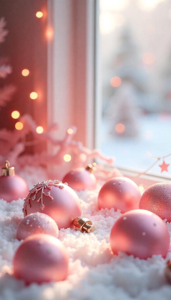 Pink Christmas Decorations Ideas