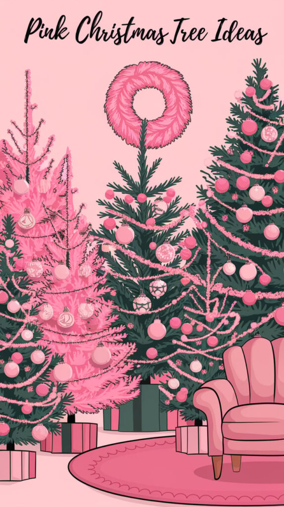 Pink Christmas Tree Ideas