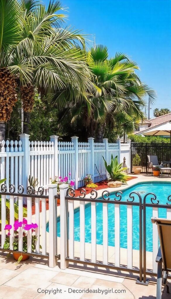 Pool Fence Decoration Ideas