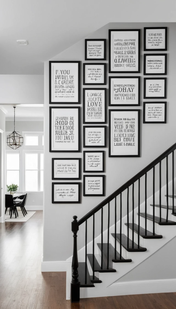 Staircase Wall Decorating Ideas