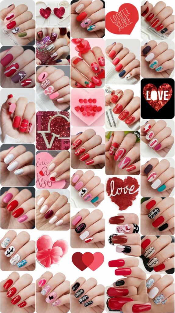 Valentine nail ideas