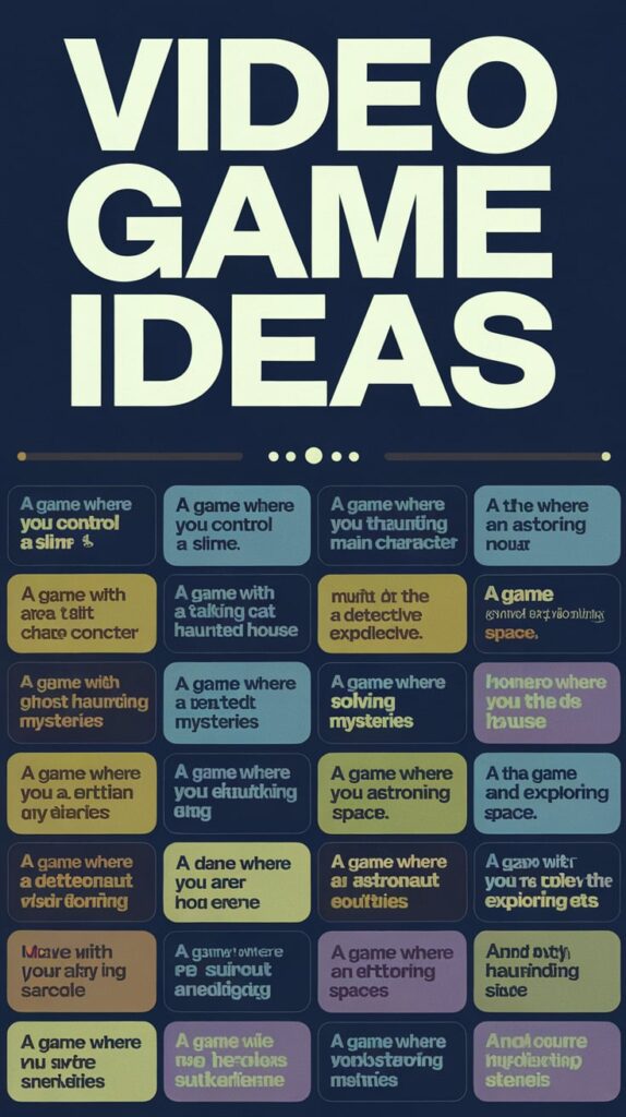 Video Game Ideas