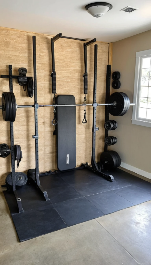 Half Garage Gym Ideas