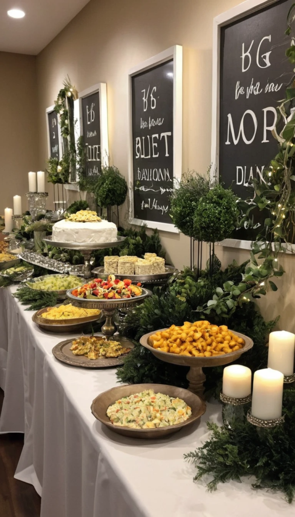 Buffet Table Decor Ideas