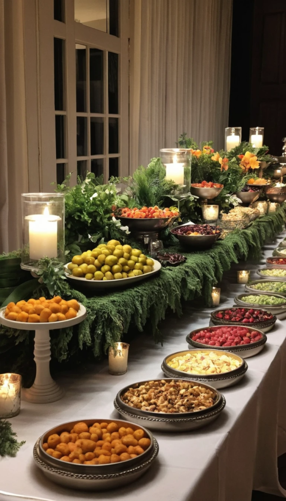 Buffet Table Decor Ideas