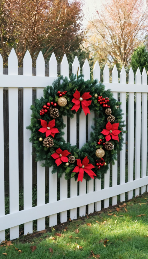 Christmas Fence Decoration Ideas