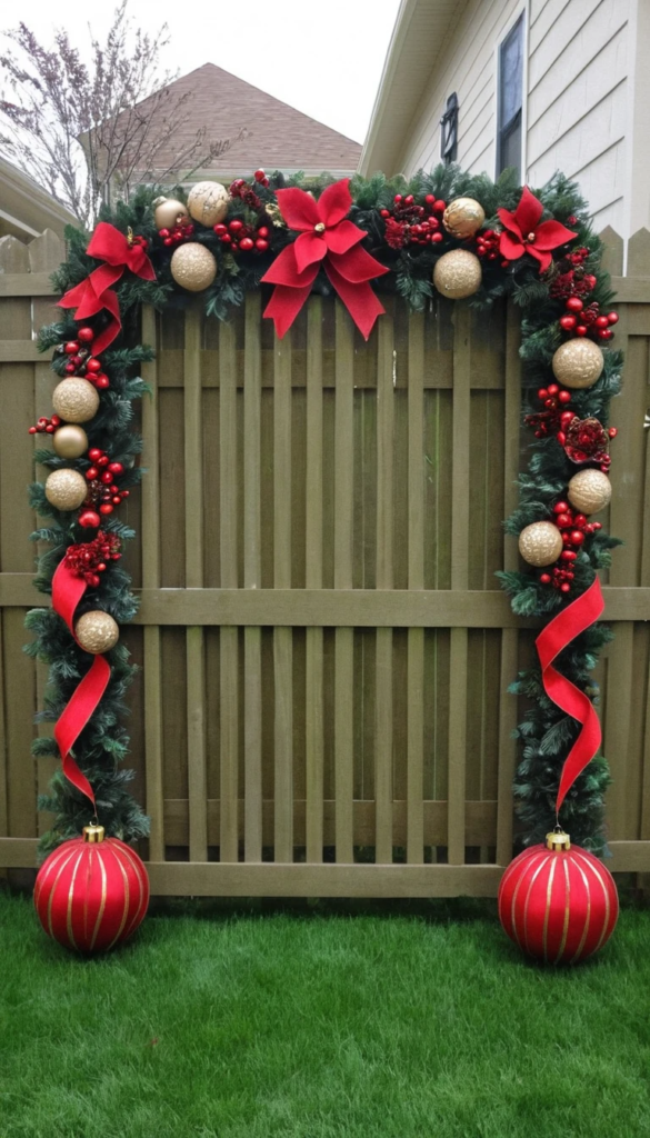 Christmas Fence Decoration Ideas