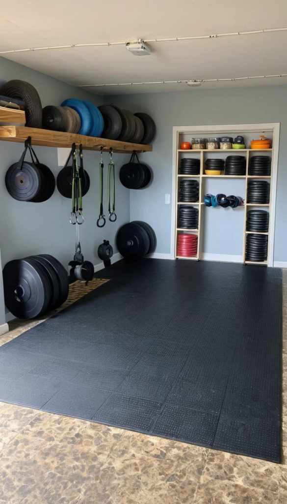 Half Garage Gym Ideas