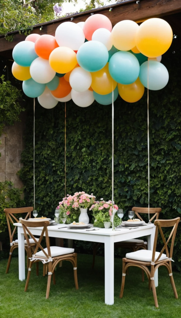 Hanging Ceiling Balloon Decoration Ideas