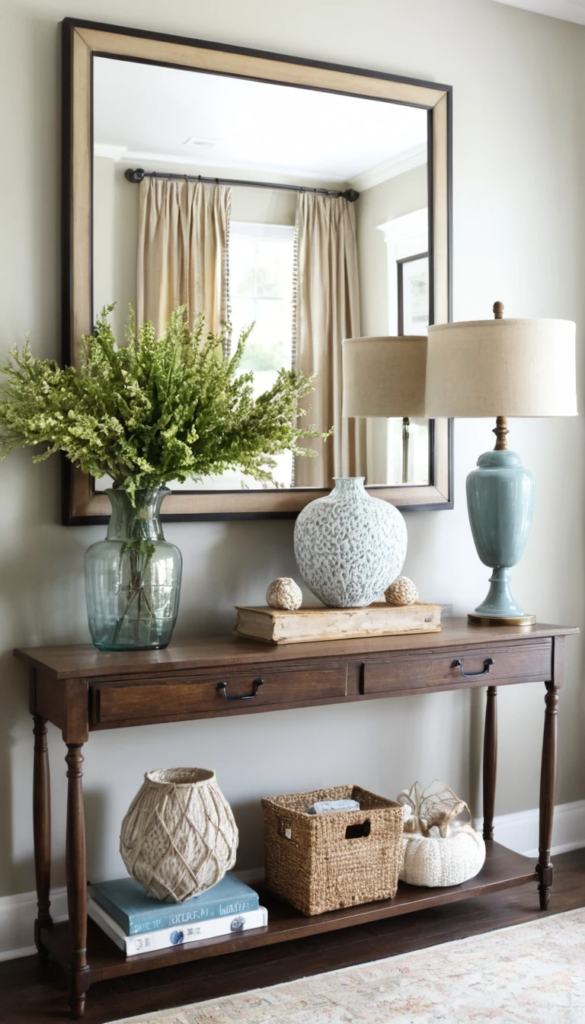 Sofa Table Decorating Ideas