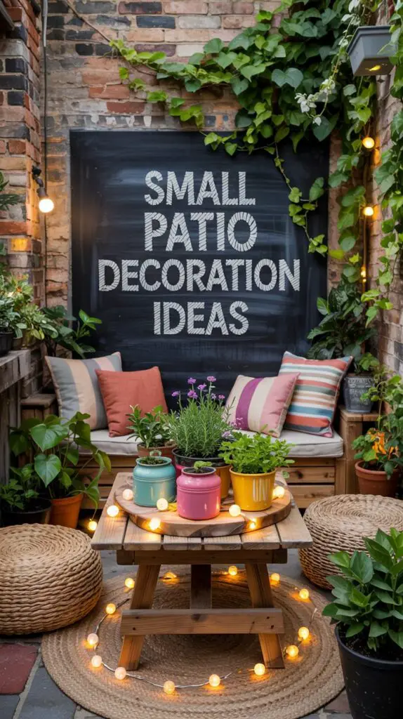 Small Patio Decoration Ideas