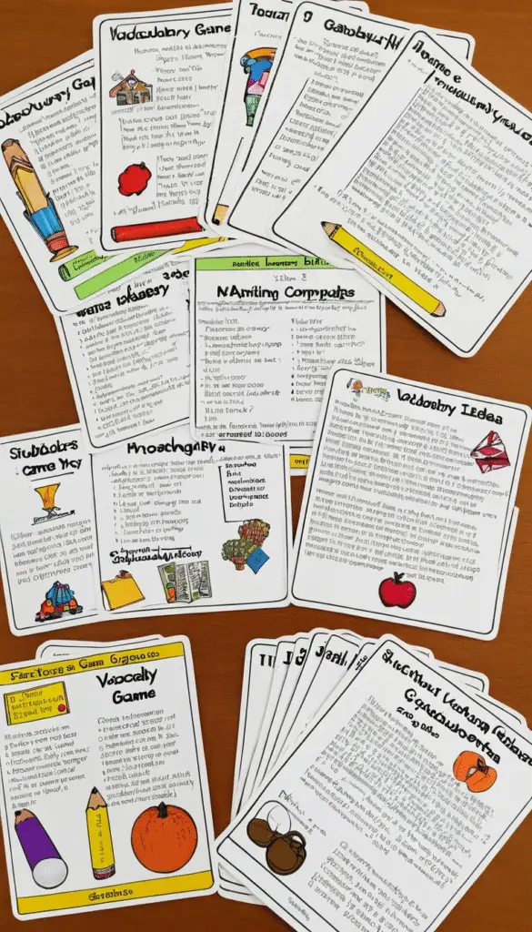 Vocabulary Game Ideas