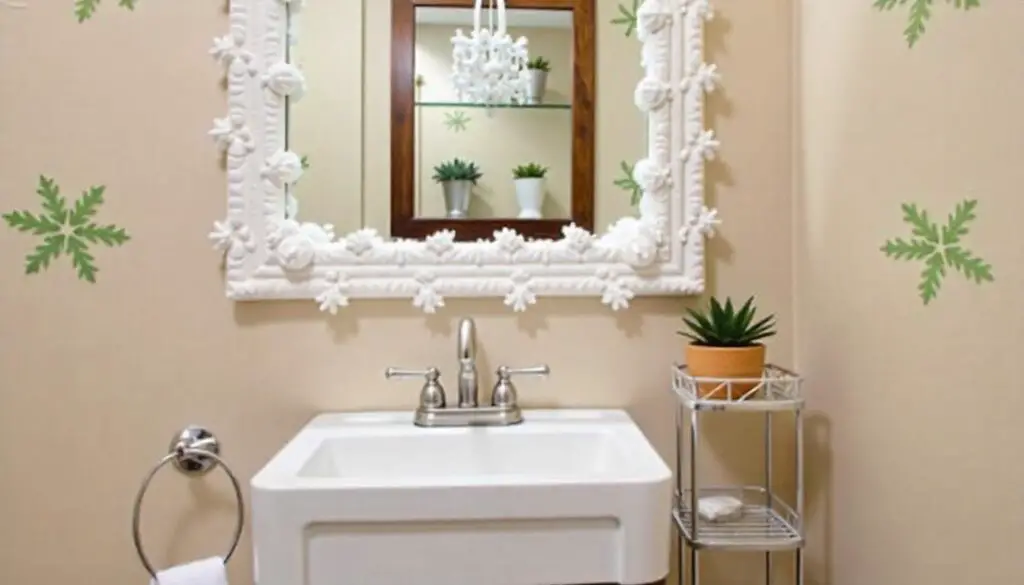 Christmas Mirror Decoration Ideas