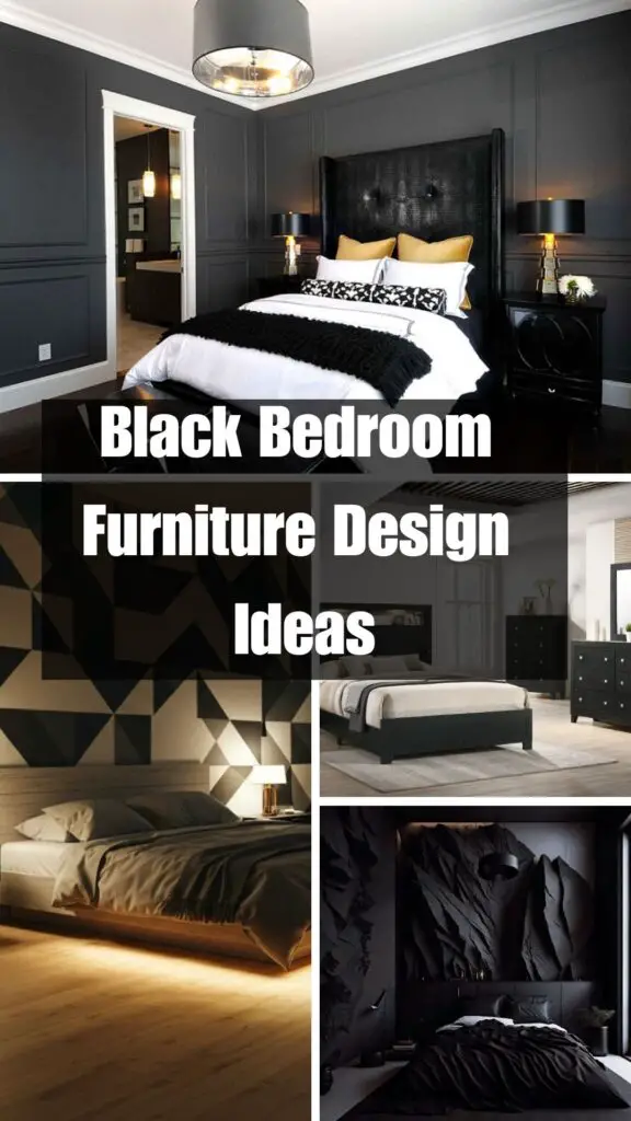 Black Bedroom Furniture Design Ideas