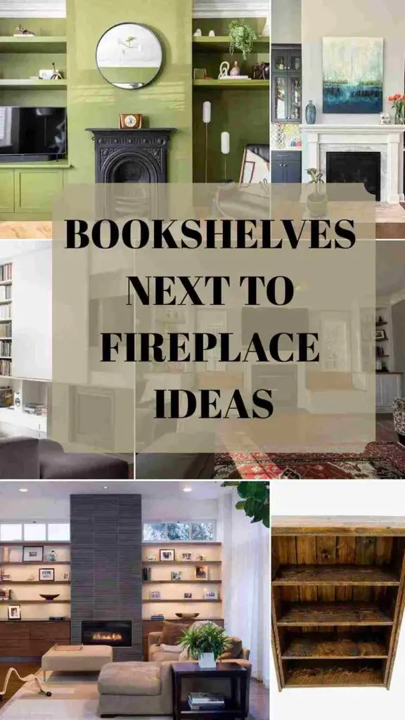 Bookshelves Next to Fireplace Ideas