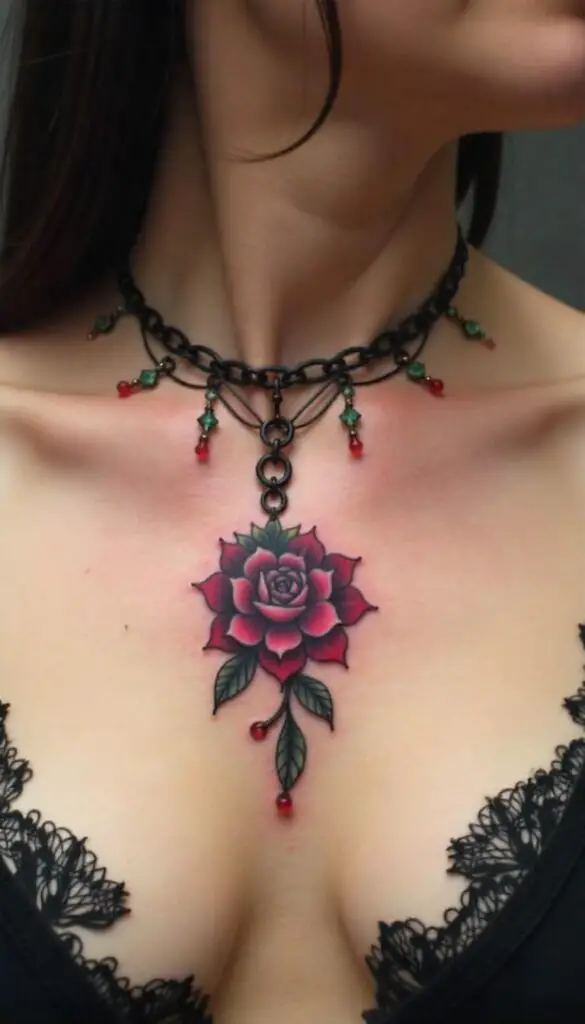 Necklace Tattoo Ideas