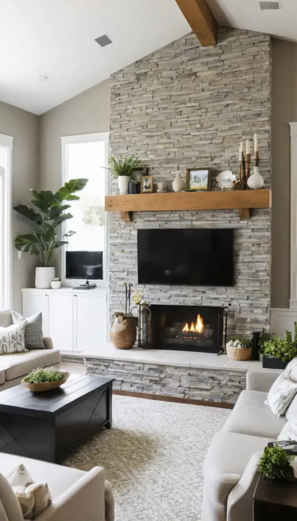 TV Over Fireplace Ideas