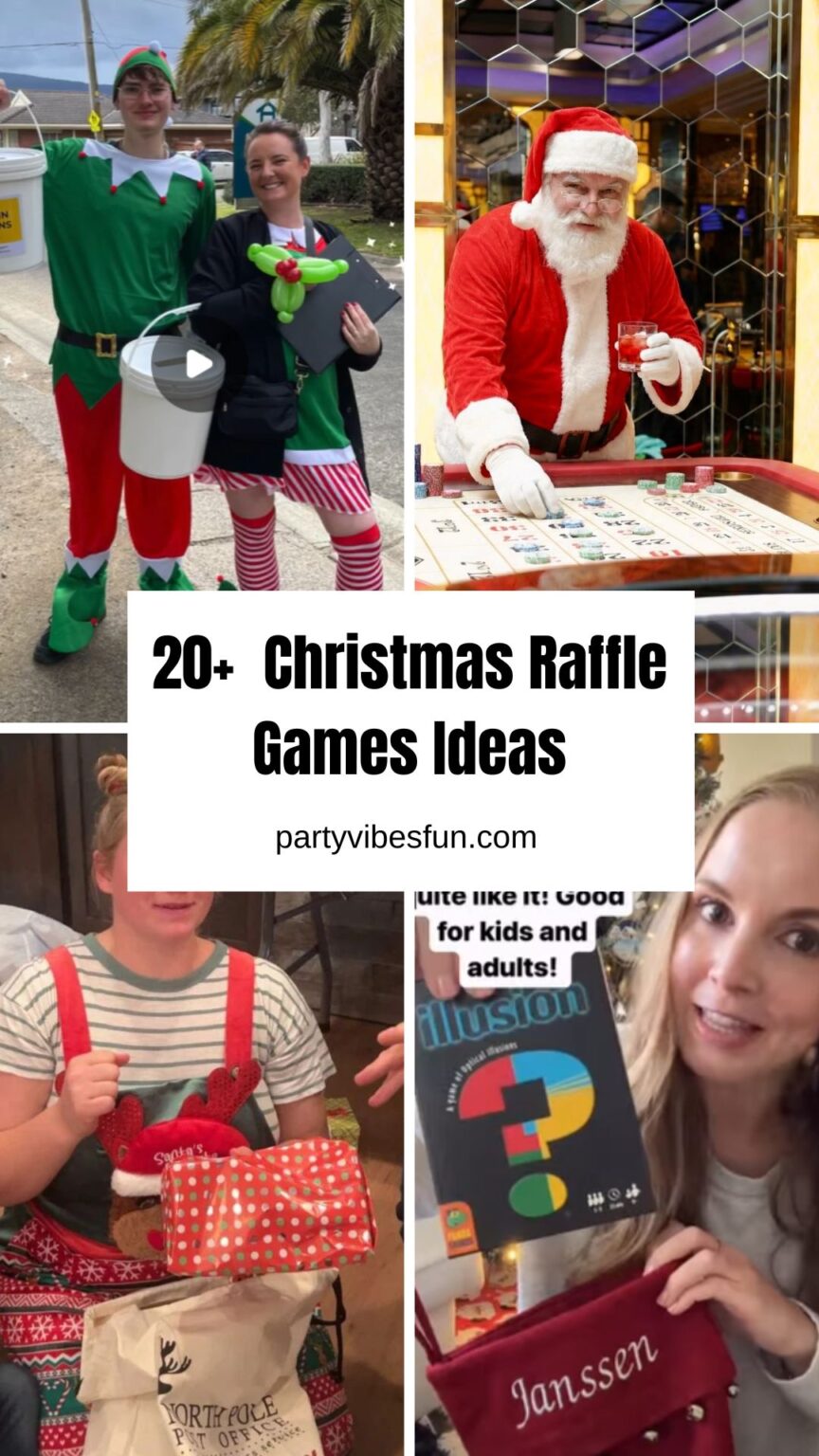 Christmas games raffle ticket