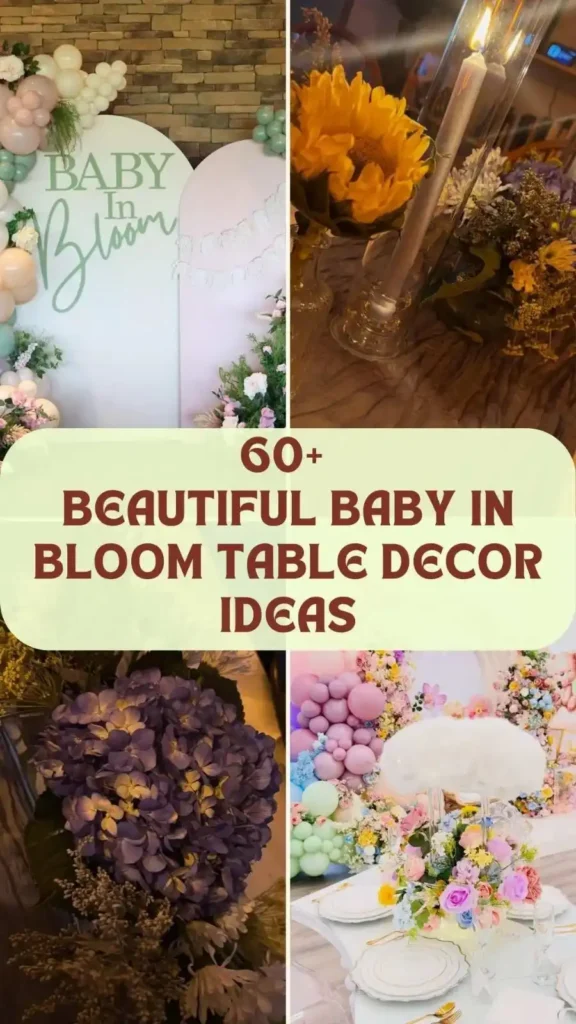 Baby in Bloom Table Decor Ideas