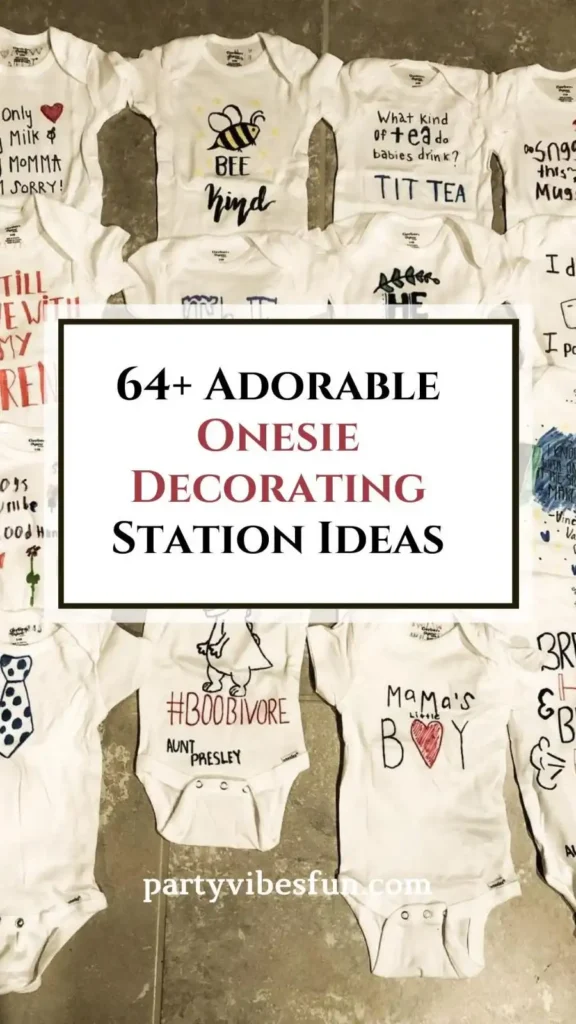 Onesie Decorating Station Ideas