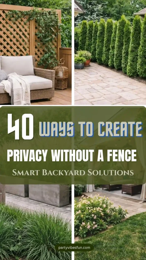 Create Privacy Without a Fence