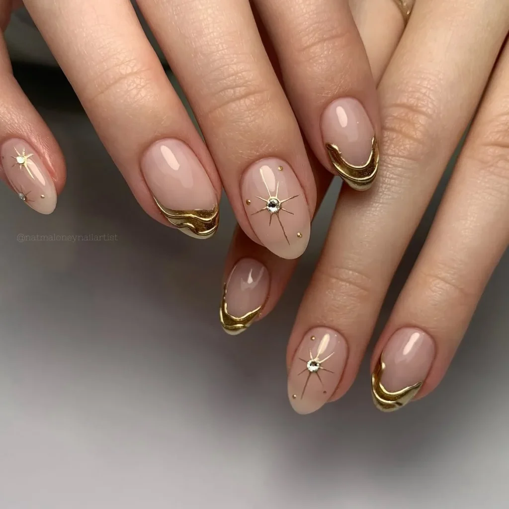 Nightshade Flower Nail Ideas